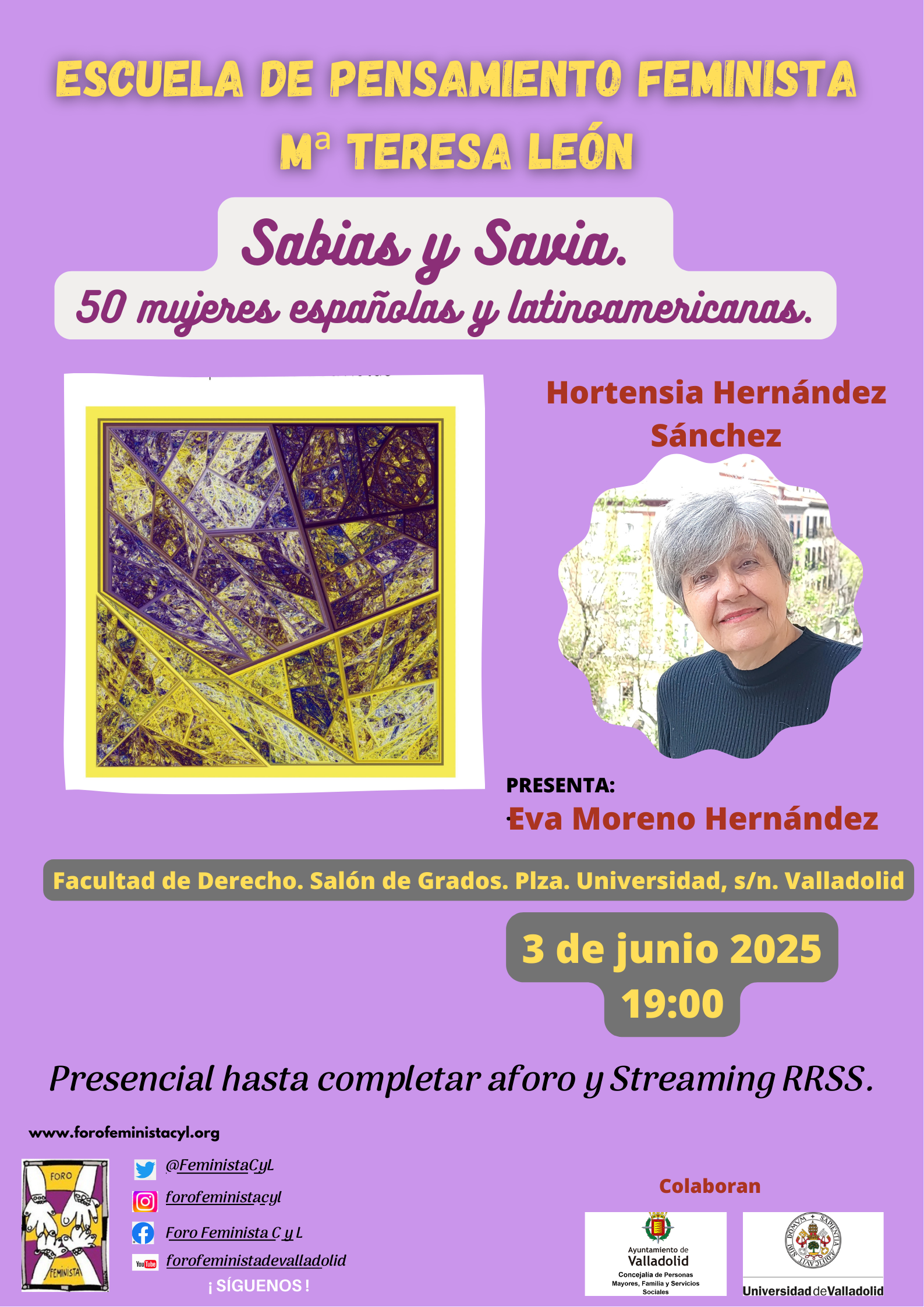 PRESENTCIÓN DEL LIBRO: SABIAS Y SAVIA