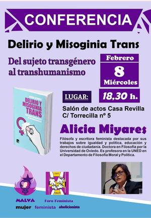 PRESENTACION LIBRO: DELIRIO y MISOGINIA TRANS