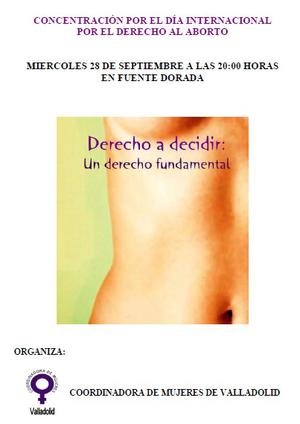 28 de septiembre 2016: DIA INTERNACIONAL POR LA DESPENALIZACIÓN DEL ABORTO. ¡EDUCACIÓN SEXUAL YA!