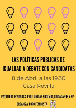 LAS POLÍTICAS PÚBLICAS DE IGUALDAD A DEBATE CON CANDIDATAS