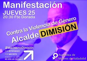 MANIFESTACIÓN DIA 25 SEPTIEMBRE 20,30h. FUENTE DORADA VALLADOLID