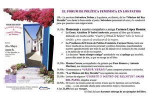 Forum de política feminista Córdoba en los patios