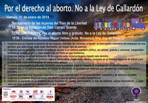 POR EL DERECHO AL ABORTO. NO A LA LEY GALLARDON