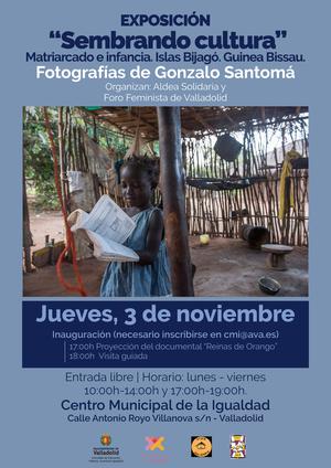 APOYANDO A LA MUJERES DE ORANGO. GUINEA BISSAU. EXPOSICIÓN CENTRO MUNICIPAL DE IGUALDAD. DEL 3 AL 30 DE NOVIEMBRE