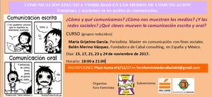 CURSO: LA COMUNICACIÓN EFECTIVA Y LA VISIBILIDAD FEMINISTA