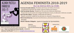 PRESENTACIÓN del libro "AGENDA POLÍTICA FEMINISTA 2018-2019"
