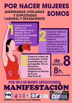 MANIFESTACIÓN 8 DE MARZO DE 2023. DIA INTERNACIONAL POR LOS DERECHOS DE LAS MUJERES