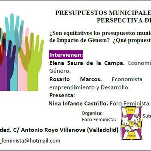 PRESUPUESTOS MUNICIPALES A DEBATE DESDE LA PERSPECTIVA DE GÉNERO