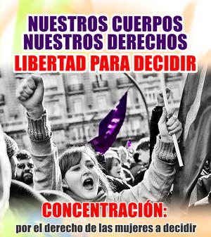 CONTRA LA REFORMA DE LA LEY DEL ABORTO. ¡Yo decido!