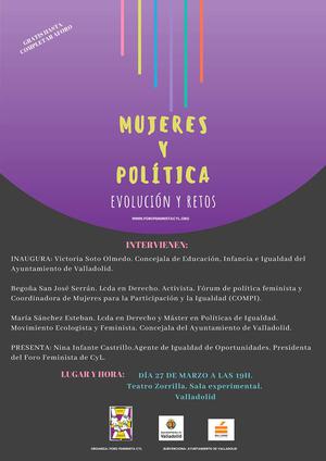 ACTIVIDAD: MUJERES Y POLÍTICA. EVOLUCIÓN Y RETOS. 27/3/2019