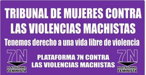 TRIBUNAL DE MUJERES CONTRA LA VIOLENCIA MACHISTA. 3 DE NOVIEMBRE. CONGRESO DIPUTADOS MADRID.