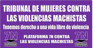 TRIBUNAL DE MUJERES CONTRA LA VIOLENCIA MACHISTA. 3 DE NOVIEMBRE. CONGRESO DIPUTADOS MADRID.