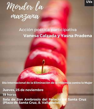 "MORDIENDO LA MANZANA" PERFORMACE CONTRA LA VIOLENCIA DE GÉNERO