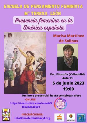 PRESENCIA FEMENINA EN LA AMERICA ESPAÑOLA